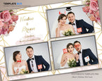 Wedding Photobooth Template, Floral Bridal Photobooth Template, 4x6 Wedding Photo booth Template, Sweet Sixteen, Sweet 16, Bridal Shower