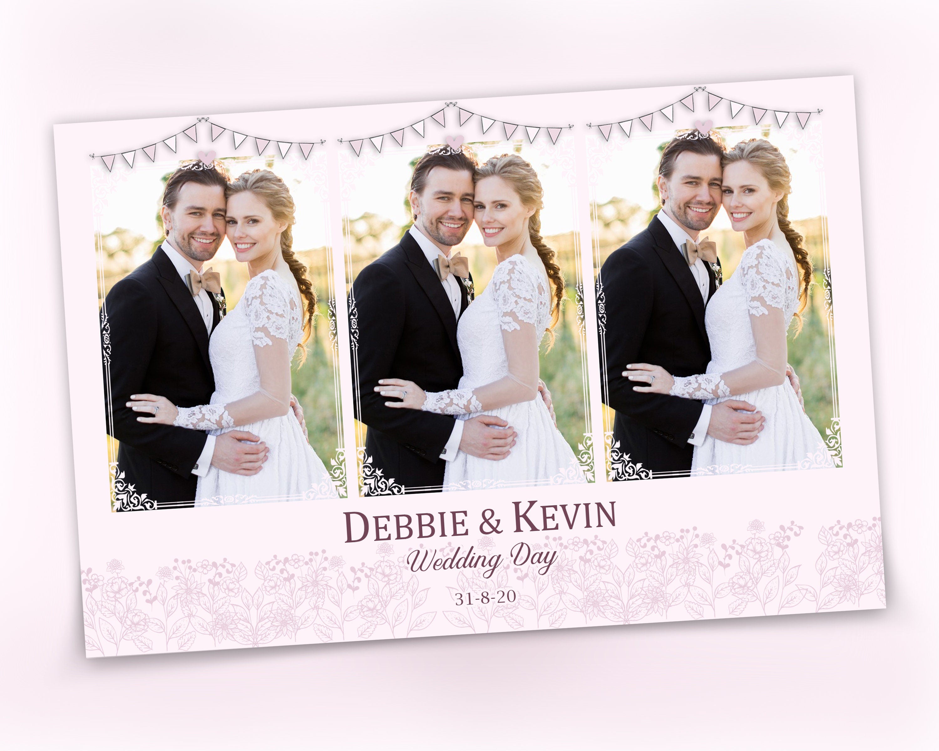 Wedding photobooth template photo booth party