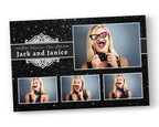 Photobooth Template Black Glitter Wedding Photo Booth Template Black Photo booth Template Wedding Photobooth Anniversary 4x6 Glitter