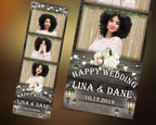 Wedding Photo Booth Template, Sweet Sixteen Photo Booth Template, 2x6 Photo Booth Template, Wooden, Floral, Bridal, 2x6, anniversary