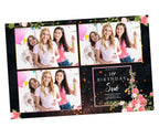 Photobooth Template Birthday Quinceanera Sweet Sixteen floral sweet 16 Photobooth Template 4x6 photo booth