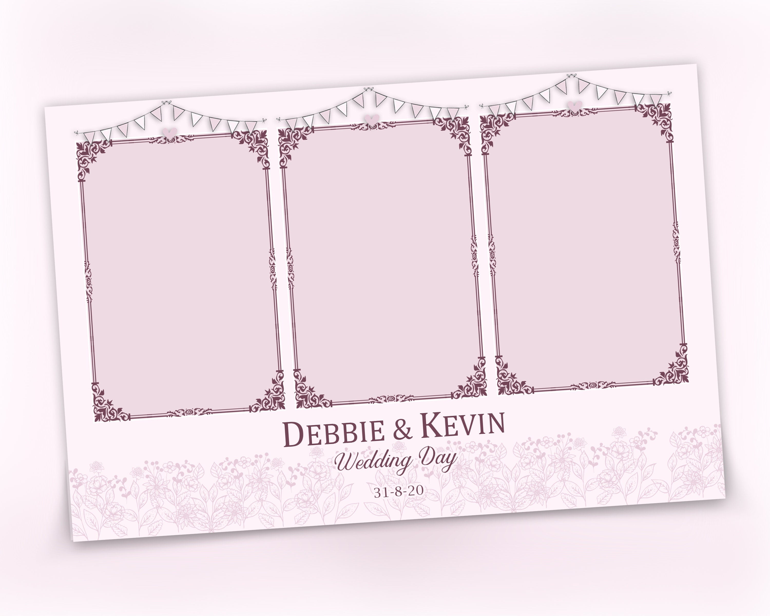 Wedding photobooth template photo booth party
