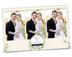 Wedding Bridal Shower Sweet 16 Floral Anniversary Photo Booth Template 2x6 Photobooth Template with xbdr psd png jpg and mockup