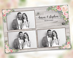 Photobooth Template Wedding Bridal Shower Sweet 16 Floral Anniversary Photo Booth Template