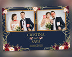 Wedding Bridal Shower Sweet 16 Floral Anniversary Photo Booth Template 4x6 Photobooth Template