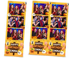 Birthday Halloween Photo Booth Template 2x6 Photobooth Pumpkin Template Strip
