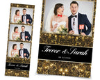 Wedding Photo booth Template Gold Glitter Photobooth Template for Birthday Gold Bridal Wedding Anniversary 4x6 Photo Booth Template