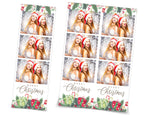 Photo Booth Template Merry Christmas Day Party 2021 Silver Photobooth Template 2x6 Photo Strips Frame Template