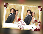 Wedding Photobooth Template, Floral Photobooth Template, 4x6 Wedding Photo booth Template, Sweet Sixteen, Sweet 16, Bridal Shower, 4x6