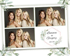 Photobooth Templaet Wedding Bridal Shower Sweet 16 Floral Anniversary Photo Booth Template 4x6 Photobooth Template with xbdr psd png jpg