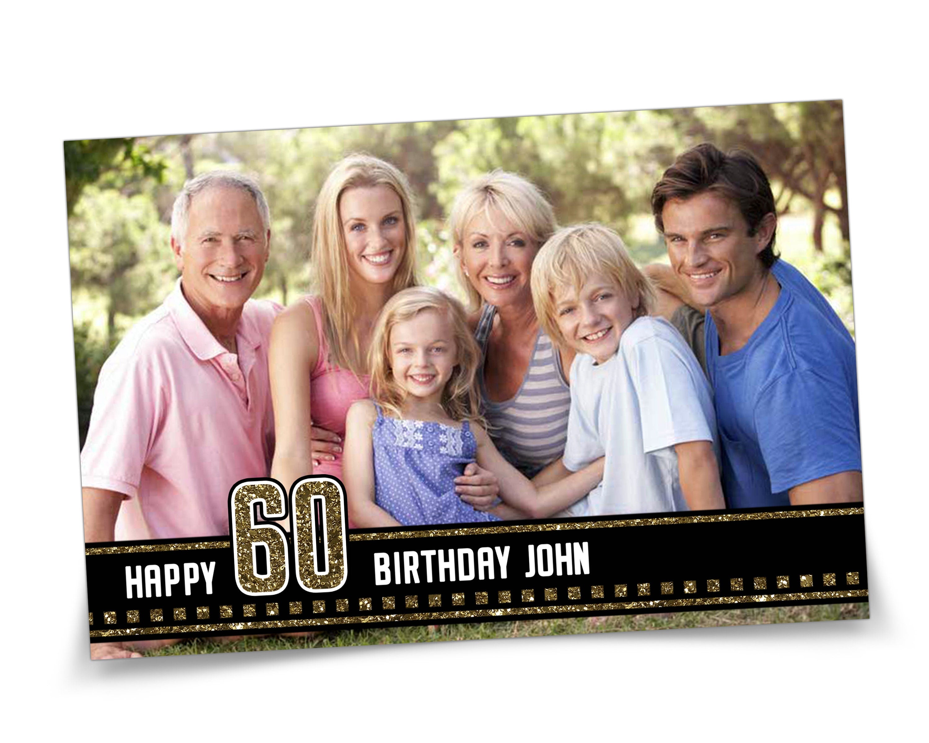 Photobooth Template 4x6 Flim Template for 40th 50th 60th 70th 80th Birthday Photo Booth Template