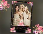 Photo Booth Template Wedding Bridal Shower Birthday Photobooth Template Gold Sweet 16 Bridal anniversary Floral 4x6 Photo Booth Template