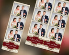 Luxury Photo Booth Template 2x6 and 4x6 Wedding Anniversary Bridal Shower Sweet 16 Photobooth 2x6 Template photo strip strips png xbdr psd