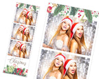 Photo Booth Template Merry Christmas Day Party 2021 Silver Photobooth Template 2x6 Photo Strips Frame Template