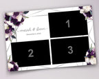 Purple Wedding Photo Booth Template Purple Floral Photobooth Template Anniversary Photobooth Sweet 16 Bridal Shower purple Flower plum 150