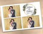 Wedding Photobooth Template, Floral greenery Photobooth Template, 4x6 Wedding Photo booth Template, Sweet Sixteen, Sweet 16, Bridal Shower