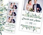 Photo Booth Template for Wedding Photobooth and Bridal Shower Photo Booth template Floral Photo Booth Template 2x6