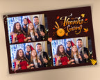 Fall 4x6 Photo Booth Template for Thanksgiving Friendsgiving Bridal shower Holiday Festival Wedding Birthday Sweet 16 Quinceañera
