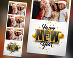 2023 New Year Photo Booth Template, Party, Holiday Party, Festival Celebration Photo Booth Template Happy New Year
