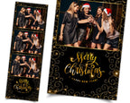Merry Christmas Photo Booth Template, Merry Christmas and New Year, Holiday 2x6 Xmas Photobooth Template