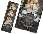 Wedding Photo Booth Template, Floral Photobooth Template, 2x6 Wedding Photo booth Template, Sweet Sixteen, Sweet 16, Bridal Shower