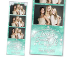 Snowflakes Photo Booth Template | Sweet 16 | Winter Wonderland | Snow 2x6 stripe | Snowflake Photobooth
