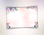 Wedding Photo Booth Template blush, pink, baby blue and white floral 4x6