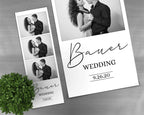 Formal Wedding Photo Booth Template, Wedding Signature Photobooth Template, Anniversary, Bridal Shower, 2x6 Strip Script Writing, 233