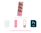 Sweet 16 Quinceanera Photo Booth Template Birthday photo booth Sweet Sixteen 2x6 photo strip