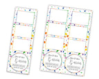 Colorful Wedding and Anniversary Photobooth Template 2x6 & 4x6 Strip Photo Booth Template with Fonts