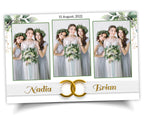 Bridal Shower Photo Booth Template, Wedding Photobooth, Anniversary, Greenery 657