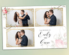 Wedding Photobooth Template, Pink Floral Photo booth Template, Sweet 16, Bridal Shower, Birthday, Flower photo booth template 4x6