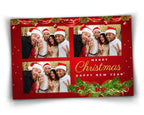 Christmas Photo Booth Template, Merry Christmas and New Year 2022, 4x6 Photobooth Template, pine tree