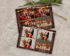 Christmas Photobooth Template, Merry Christmas and New Year 2022, 4x6 Photobooth Template, wooden rustic