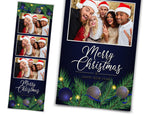 Christmas Holiday Xmas Photo Booth Template Merry Christmas and New Year Photobooth Template