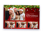Christmas Photo Booth Template, Merry Christmas and New Year 4x6 Photobooth Template, pine tree