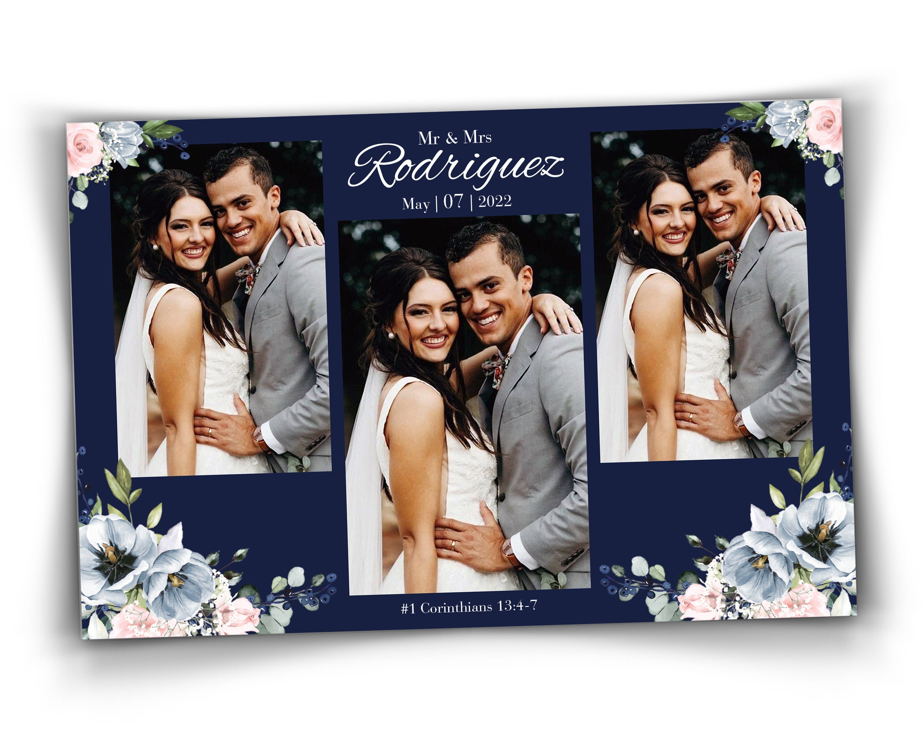 Photo Booth Template Wedding Bridal Shower Sweet 16 Floral Anniversary Photo Booth Template 4x6 Photobooth Template Mirror booth