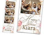 Birthday Photo Booth Template Sweet 16 Birthday Photobooth Template 2x6 inch included FONT file
