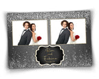 Silver Gold Photobooth Template Birthday Wedding Glitter photo booth template