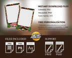 Christmas Photobooth Template, Merry Christmas, Holiday Party Photobooth Template, Xmas Party