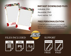 Christmas Photobooth Template Merry Christmas and New Year Strip Winter Wonderland and Holiday Photobooth Template Mirror Booth 4x6