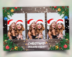 Christmas Photo Booth Holiday Party Template, Merry Christmas and New Year, 4x6 Xmas Photobooth Template Mirror Booth