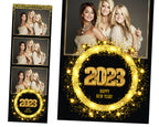 New Year Photobooth Template, New Year Party, 2025 Photobooth Template, NY Photobooth | NY Photo Booth Template 196