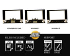 Class of 2023 Black & Gold Graduation Photobooth Template Stylish Elegant 4x6 Landscape Single photo mirror booth template photo booth PSD