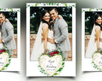 Greenery Photo Booth Template Wedding Photobooth Bridal Shower Template Anniversary 4x6 Photo booth Template Floral