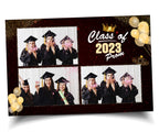 Graduation Prom Ceremony Class of 2023 Photobooth Template, Prom party, prom night for photo booth 4x6 postcard png overlay psd, with font
