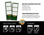 Graduation Photo Booth Template Prom 2005 Photobooth Class of 2025 Green Gold Graduation Grad Strip
