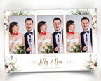 Wedding Photobooth template, Anniversary Photo Booth Template, Greenery with Flowers 4x6 Mirrorbooth, 360 Overlay Frame, 683