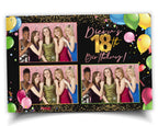 Colorful Birthday Balloons Sweet 16 Photobooth Template Quinceañera Photo Booth Quinceanera party