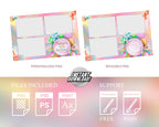 Birthday Photo booth template 4x6 Chocolate Candy Baby candyland Photobooth template